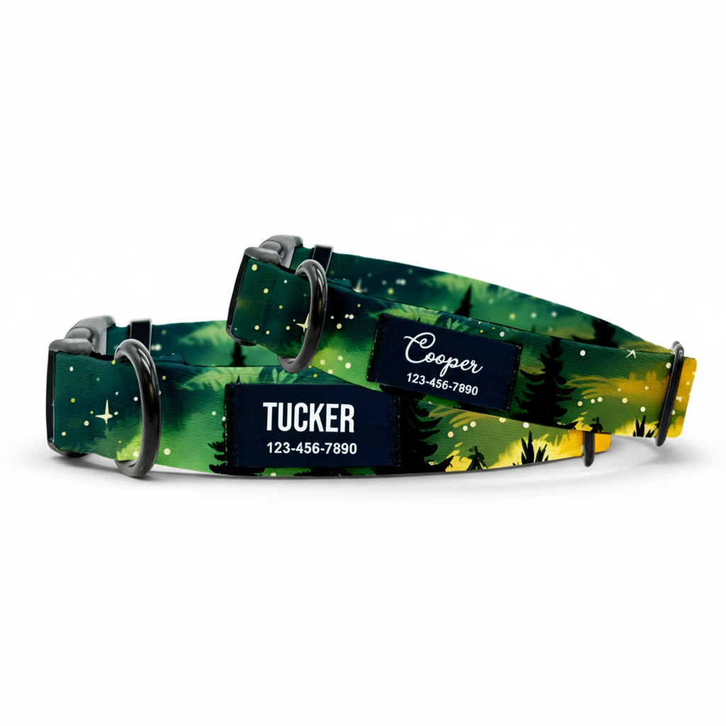 Outdoor forest nylon dog Collar