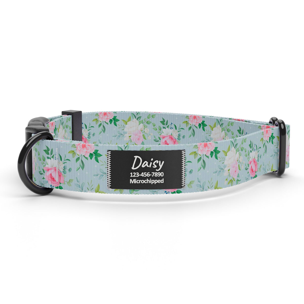 Blue Rose Dog Collar