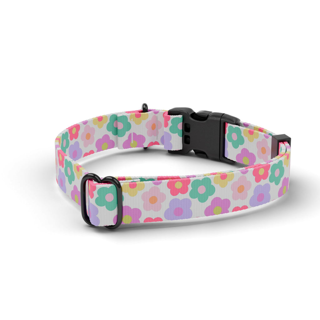 Retro Flower Dog Collar