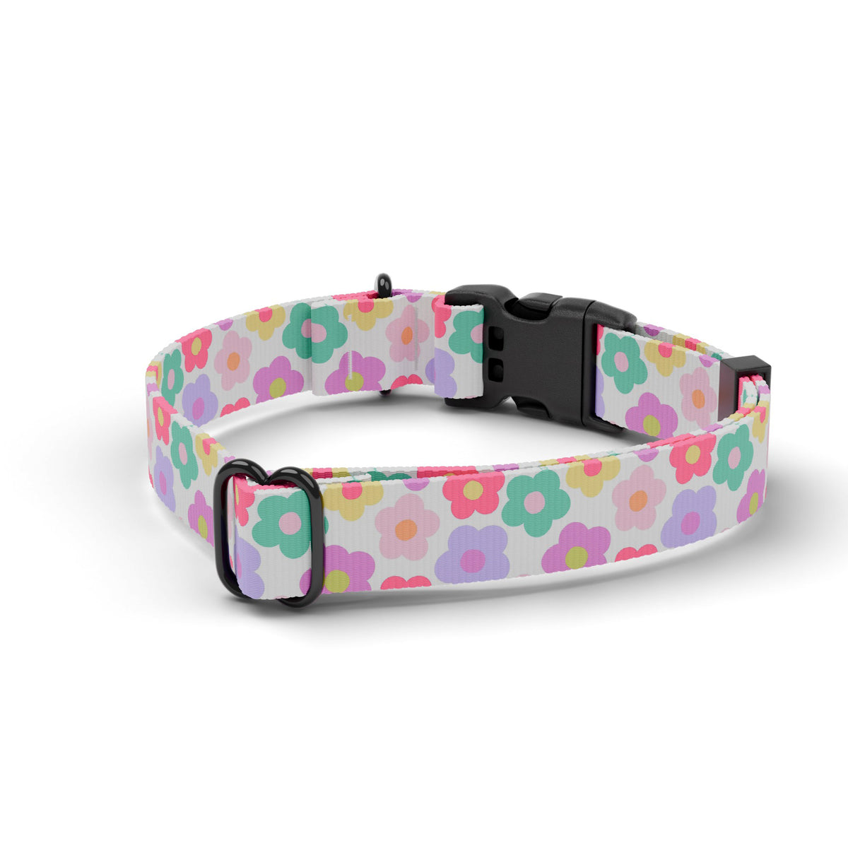 Retro Flower Dog Collar
