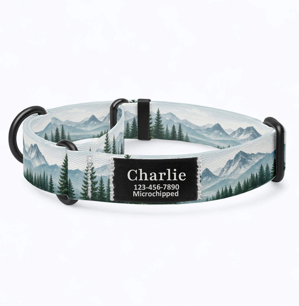Alpine Forest Martingale Dog Collar