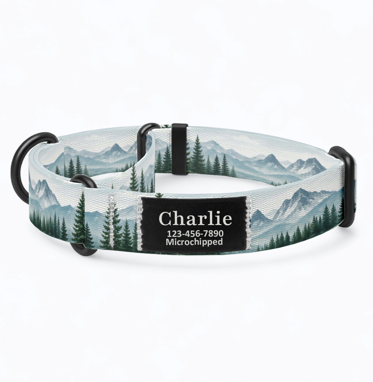 Alpine Forest Martingale Dog Collar