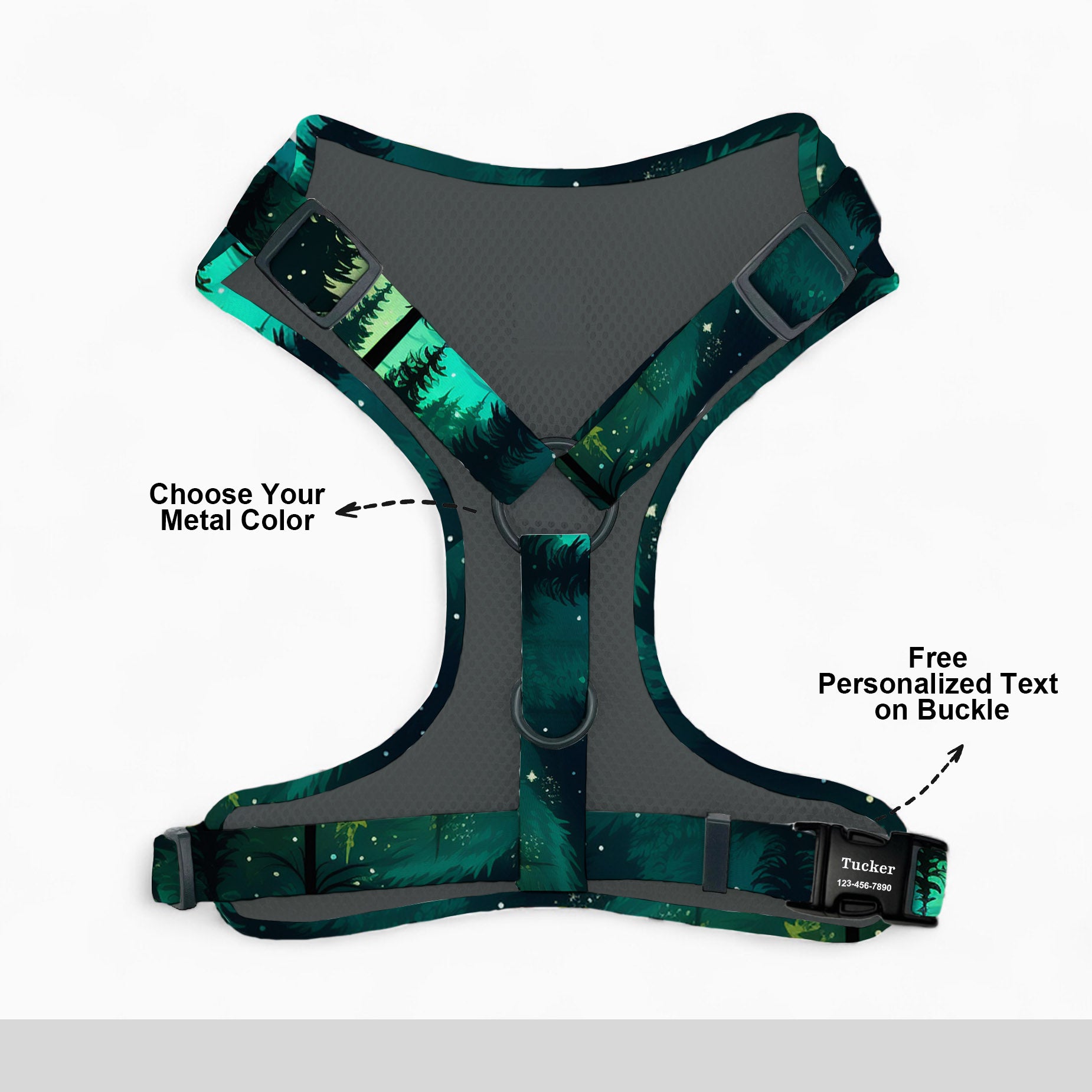 Forest Dog Vest Harness