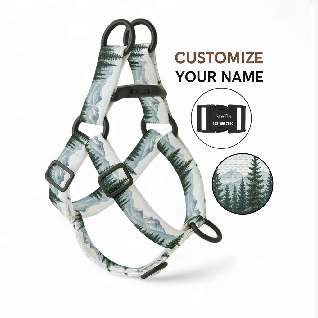Alpine Forest Step-In Dog Harness