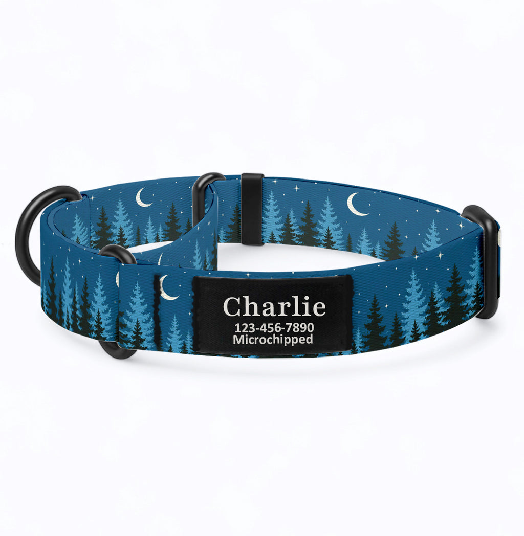 Moon Forest Martingale Dog Collar