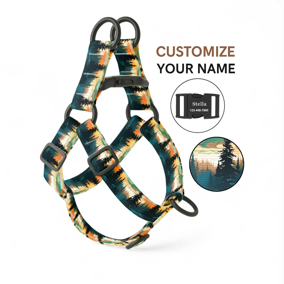 Mountain Lake Step-In Dog Harness