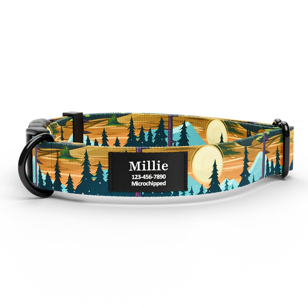 Mountain Sunset Dog Collar