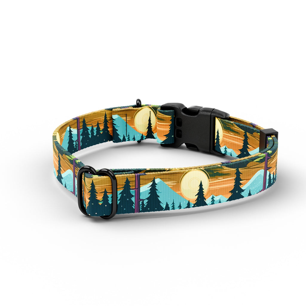 Mountain Sunset Dog Collar