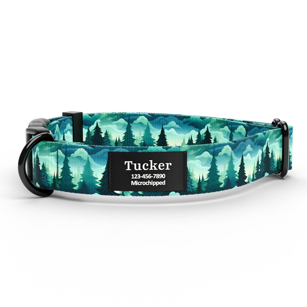 Green Forest Dog Collar