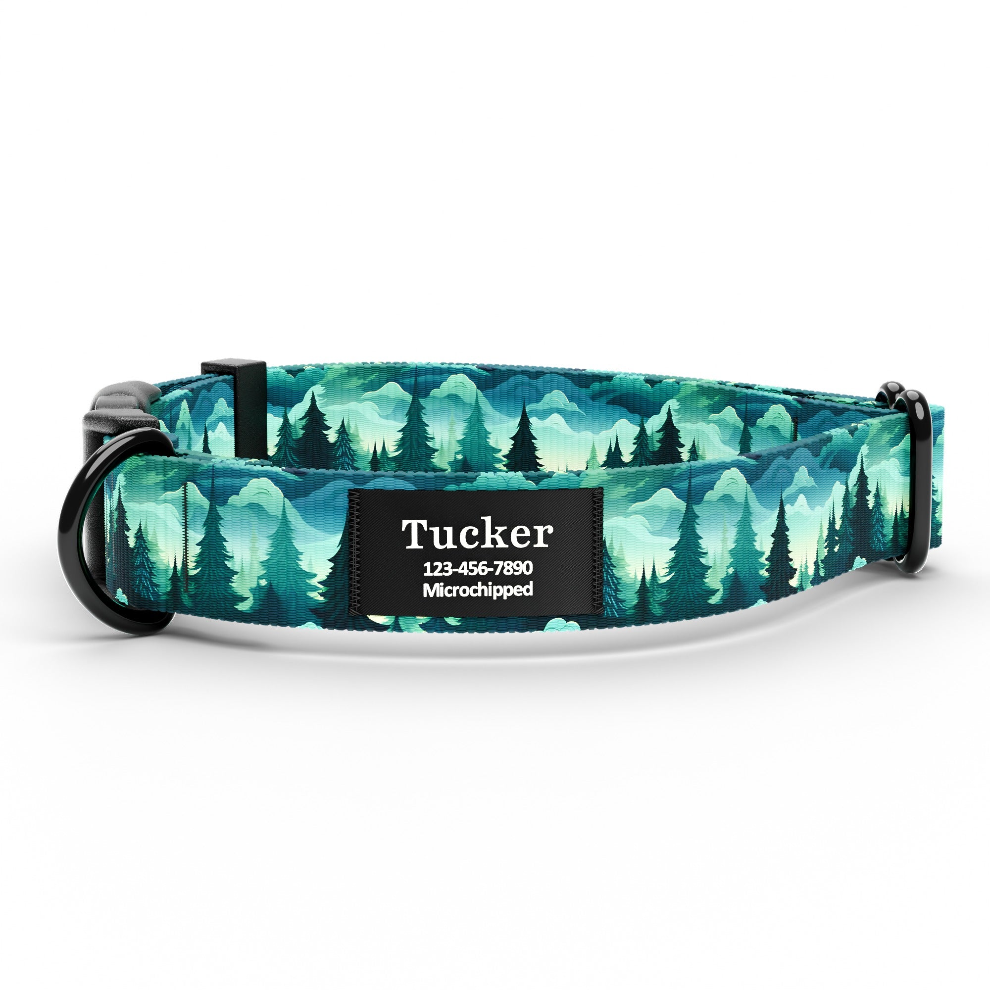 Green Forest Dog Collar