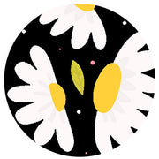 Black Daisy Dog Collar