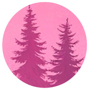 Pink Forest Dog Collar