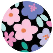Black Wildflower Dog Collar