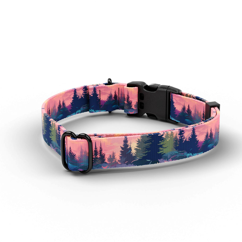 Pink Forest Dog Collar
