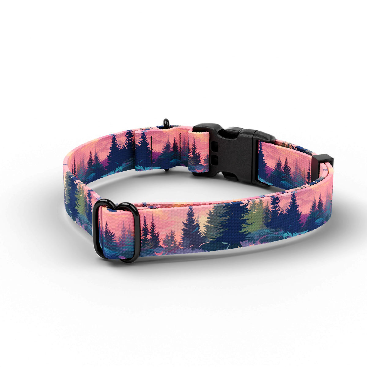 Pink Forest Dog Collar