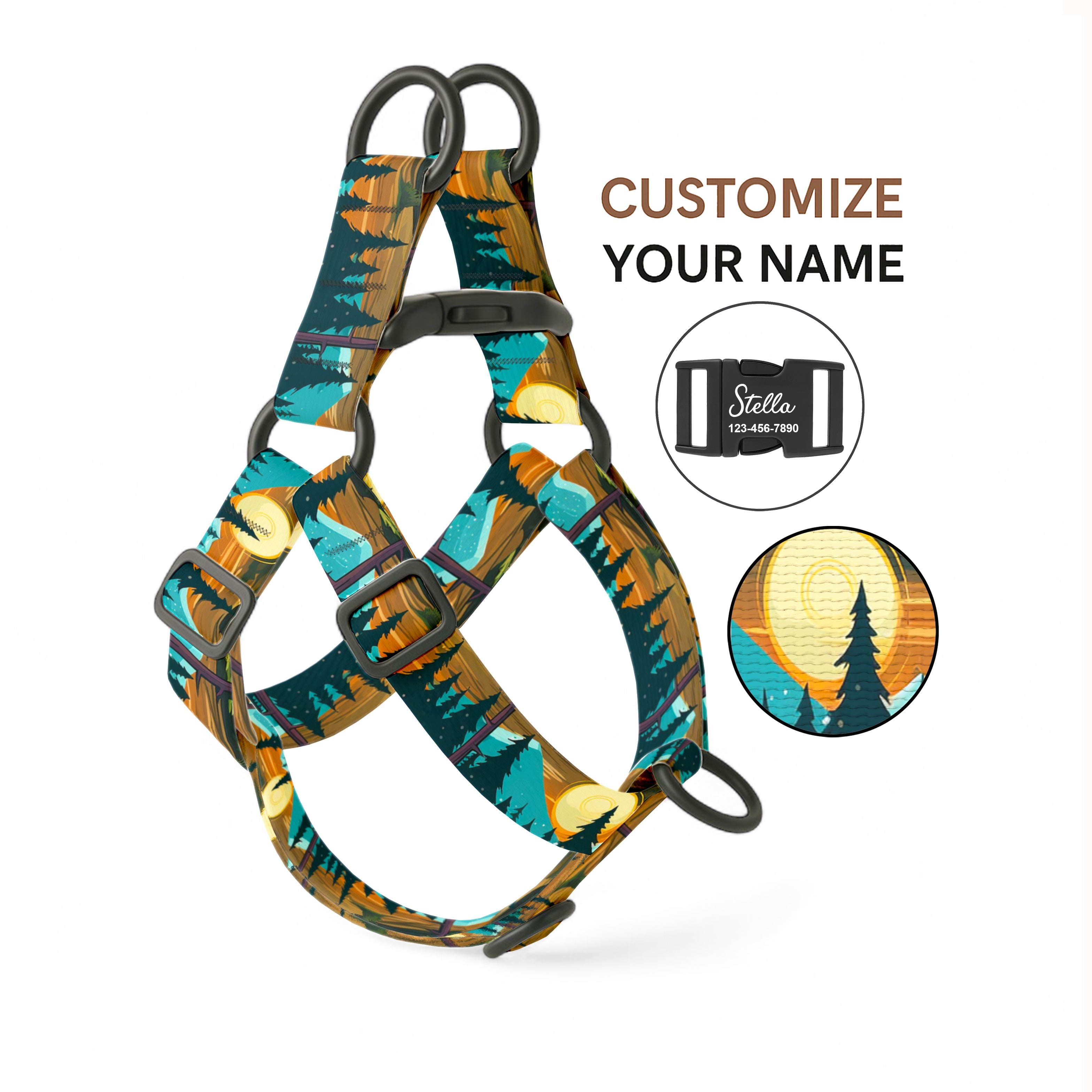 Mountain Sunset Step in Dog Harness