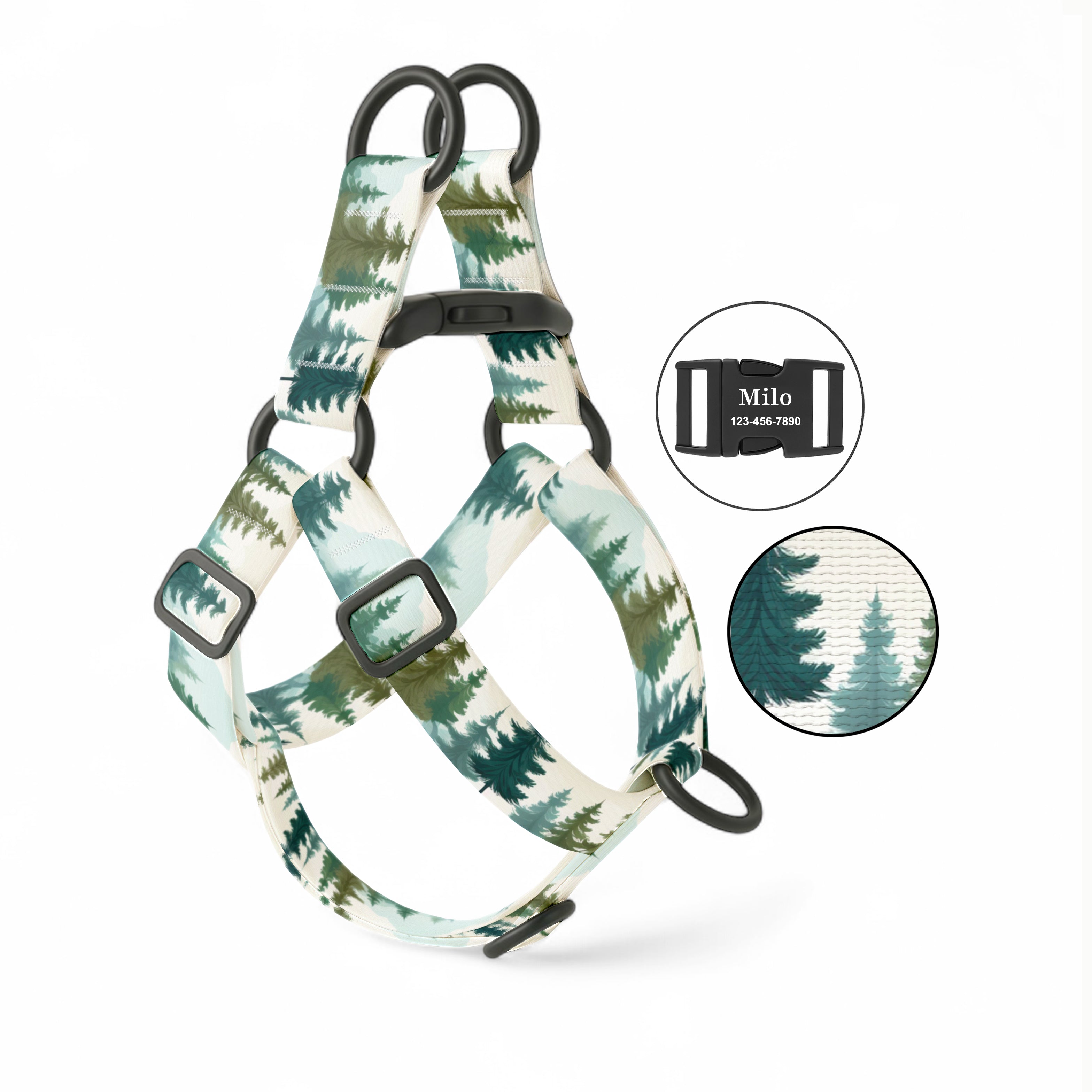 Pine Forest Dog Harness