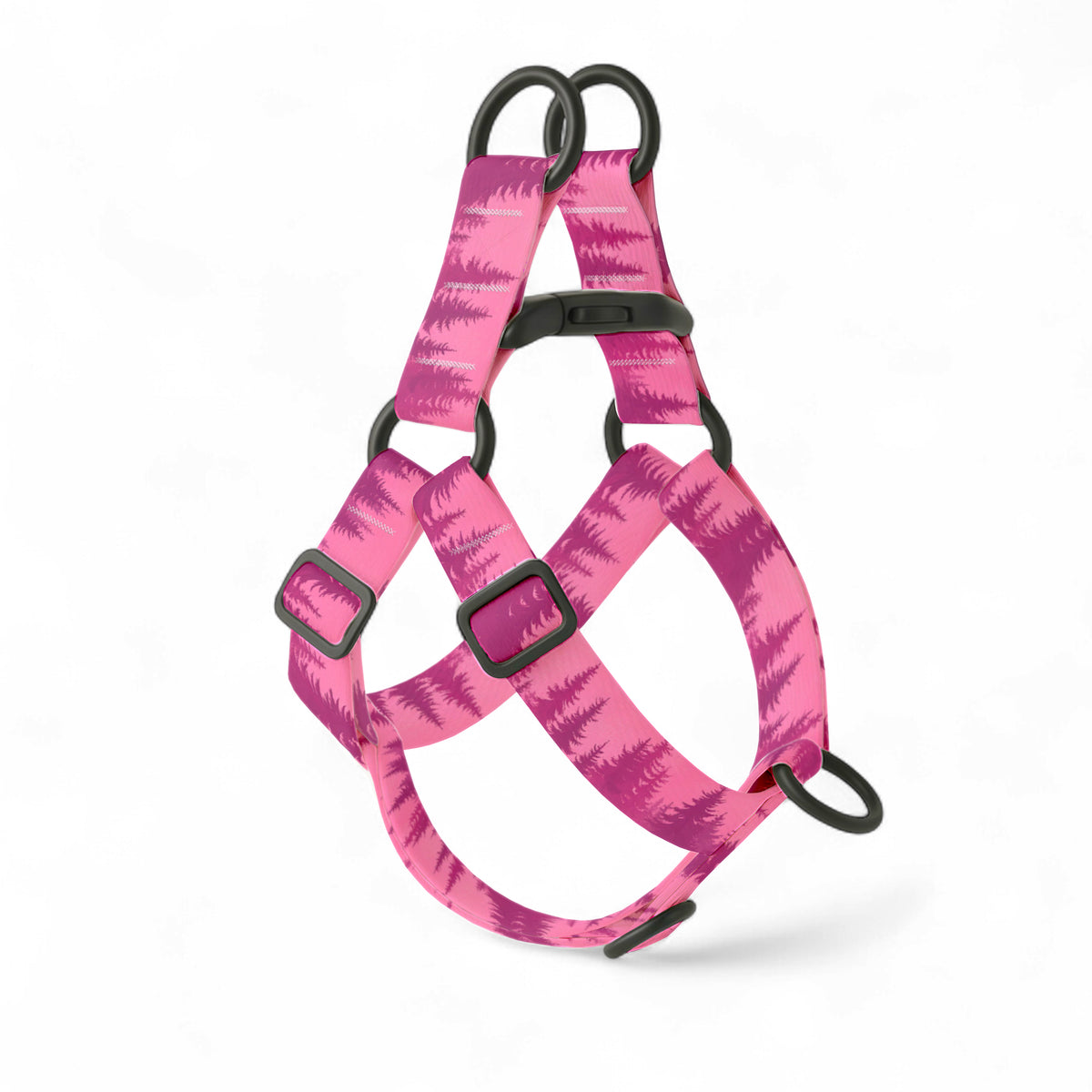 Pink Forest Step-In Dog Harness