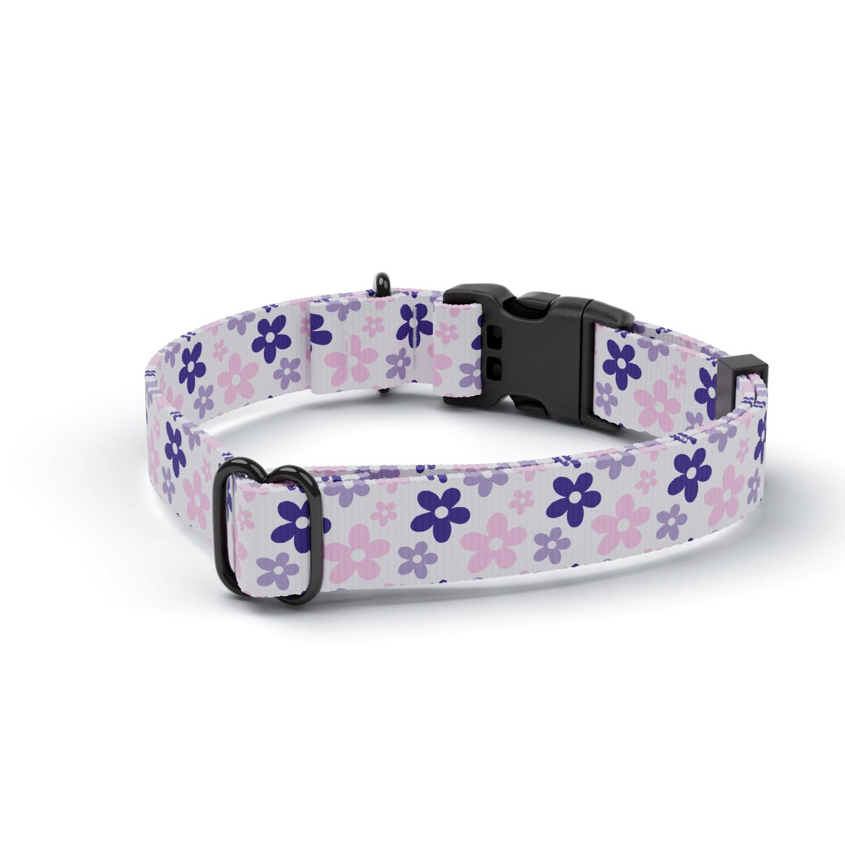 Purple Daisy Dog Collar