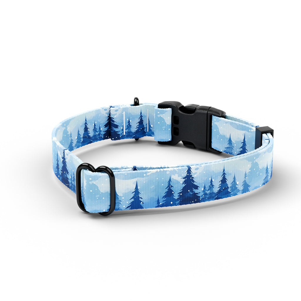 Snowy Pine Dog Collar