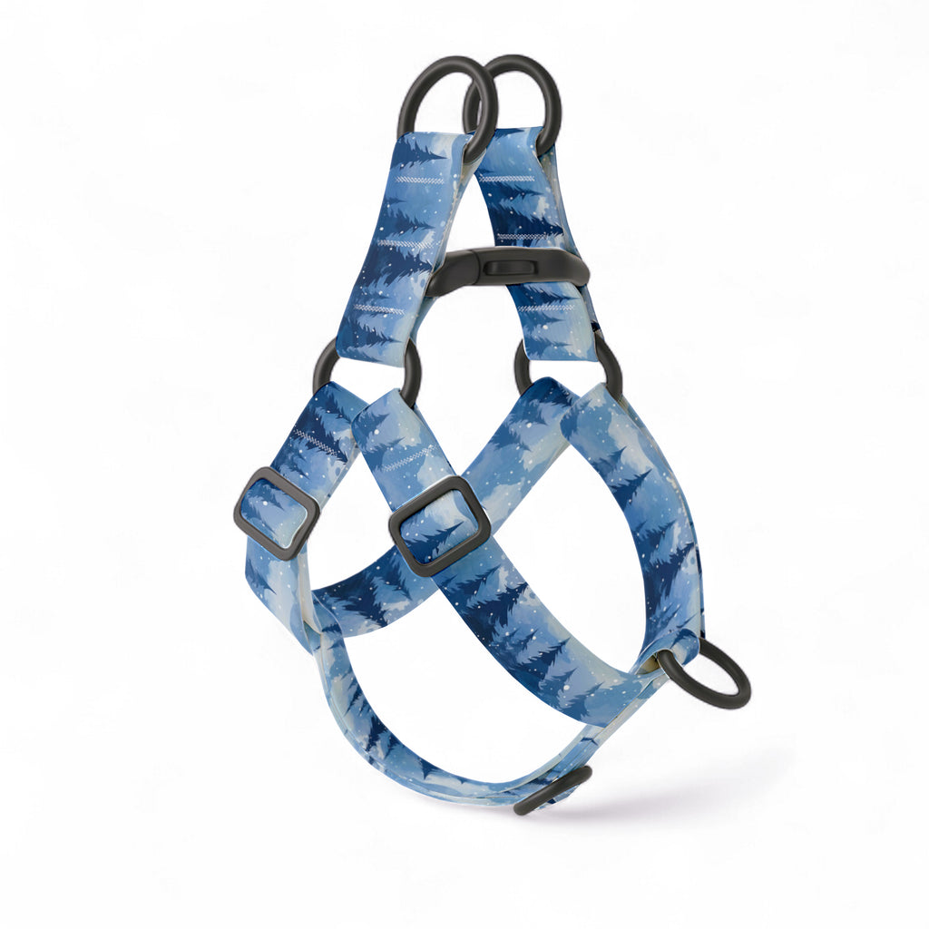 Snowy Pine Step-In Dog Harness