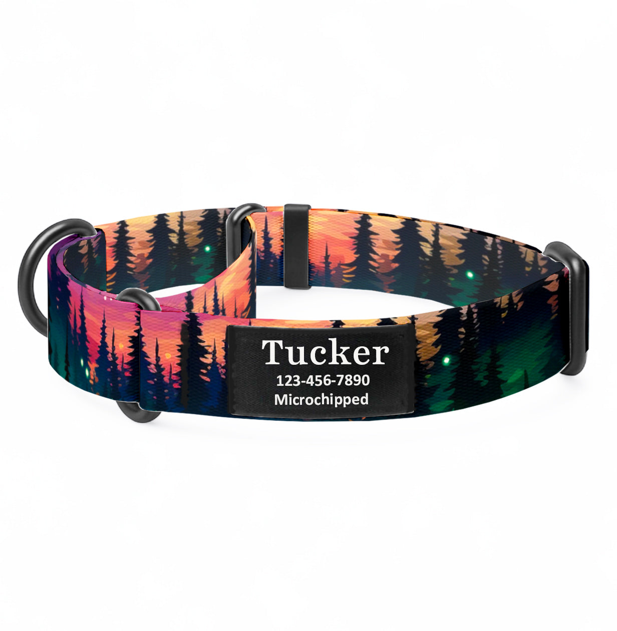 Sunset Forest Martingale Dog Collar