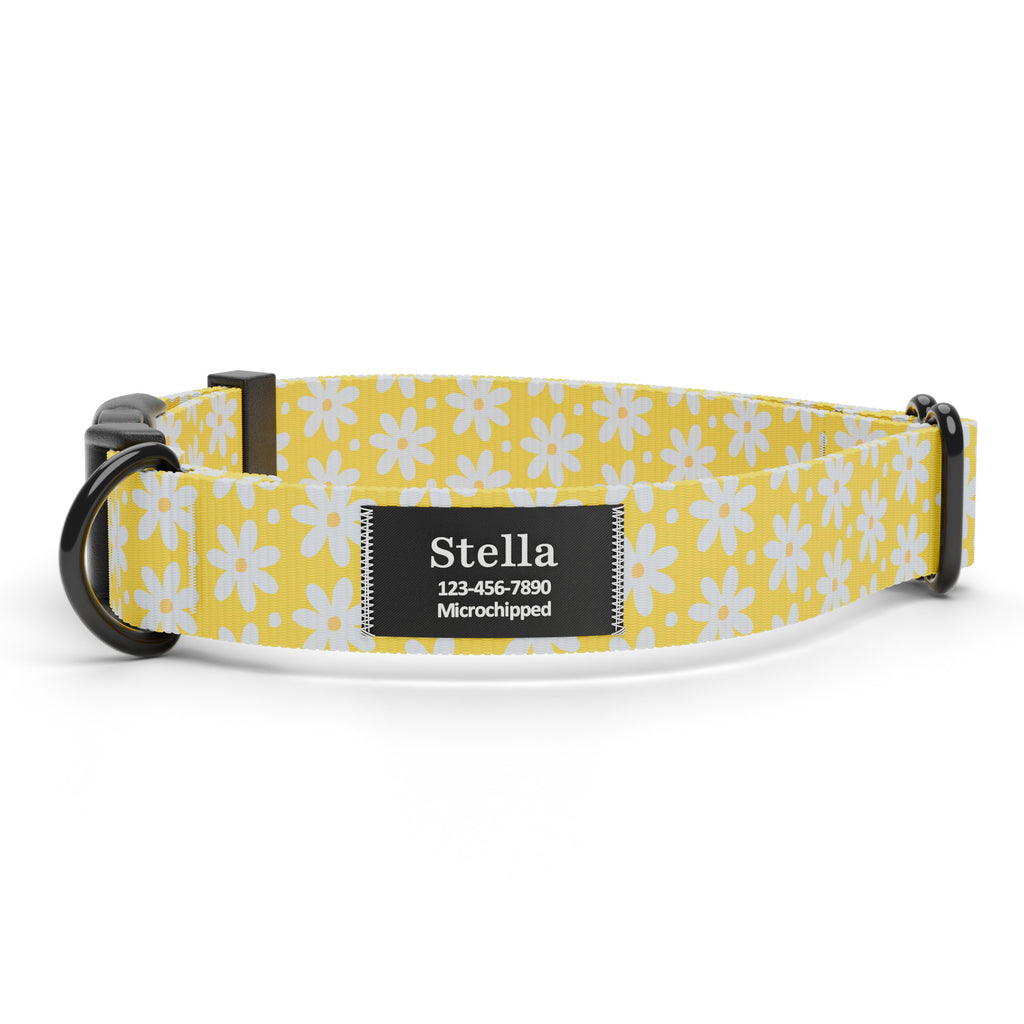 Yellow Daisy Dog Collar