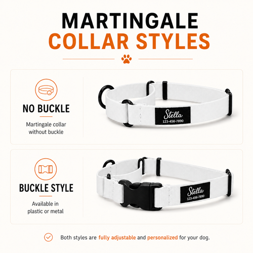 Alpine Forest Martingale Dog Collar