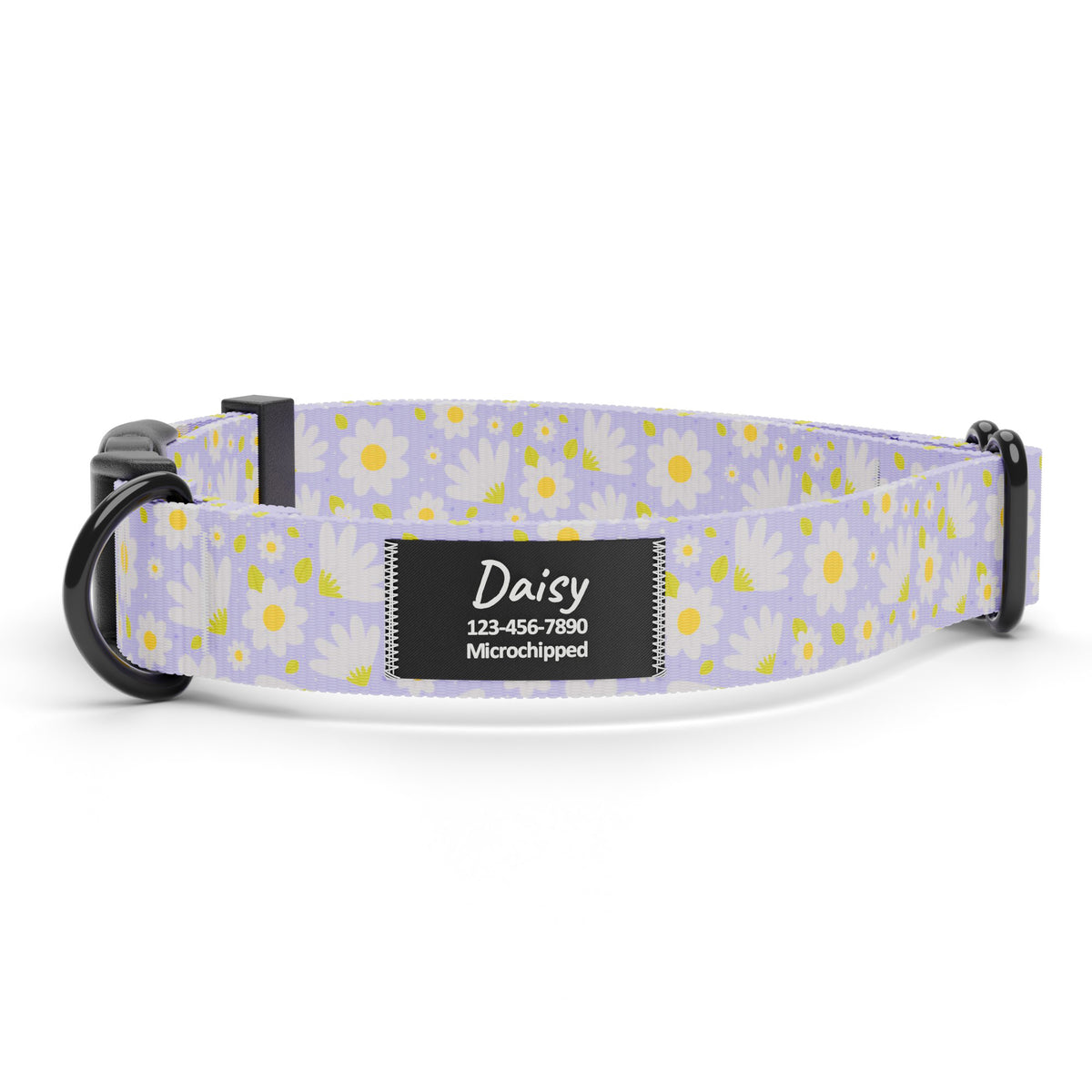 Lavender Daisy Dog Collar