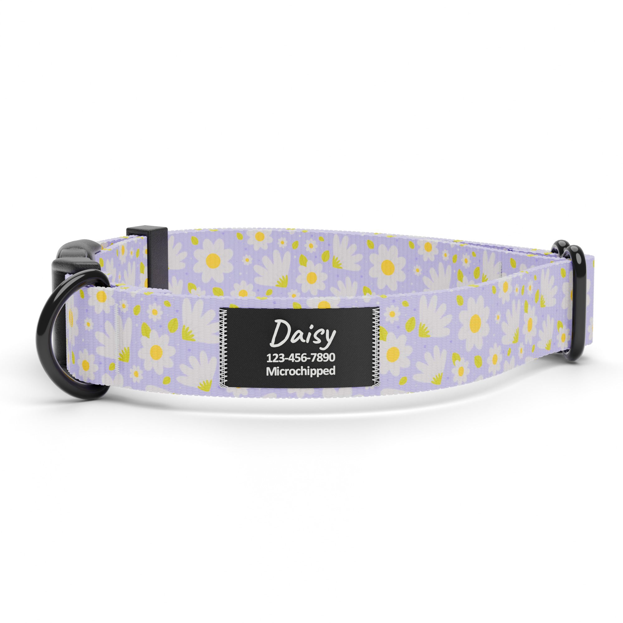 Lavender Daisy Dog Collar